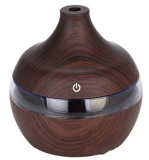 Diffuseur d'Huiles Essentielles en bois fonce USB