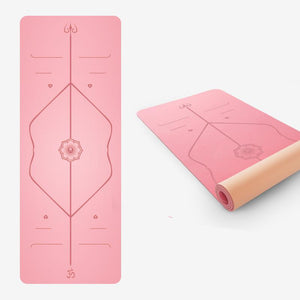 Tapis de Yoga TPE 6mm d'Epaisseur - Antidérapant rose
