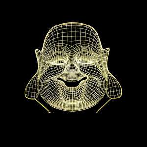 Lampe Bouddha - Lampe Ambiance Zen Illusion 3D