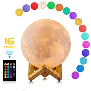 lampe zen en forme de lune aux 16 couleurs
