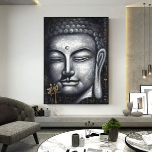 Tableau Bouddha en Méditation Feng Shui
