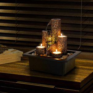 cette fontaine d'intérieur en polyrésine