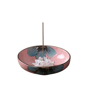 Porte encens Fleur de Lotus en rose