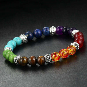 Bracelelet Zen Guérison des 7 Chakras en Pierres Naturelles