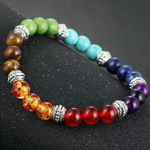 Bracelelet Zen Guérison des 7 Chakras - Pierres Naturelles