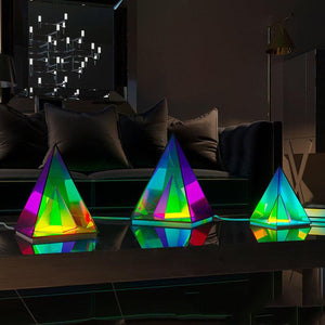 lampe zen en pyramide