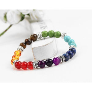 Bracelelet Zen Guérison des 7 Chakras en Pierres Naturelles