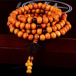 Mala Tibétain en Bois de Santal - Bois