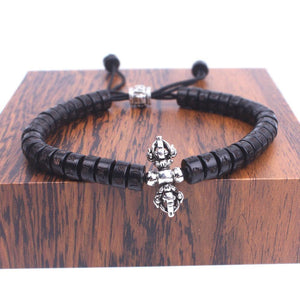 Bracelet Mala - bracelet meditation et protection homme Vajra & Gantha