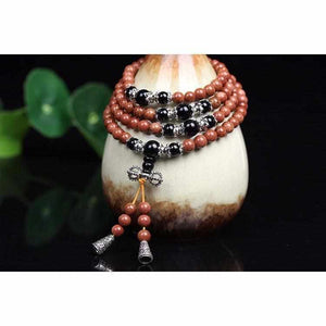 Bracelet Mala de Méditation 108 Pierres Naturelles "Couleur Terre"-BRACELET MALA-2-Top Zen-bijoux zen