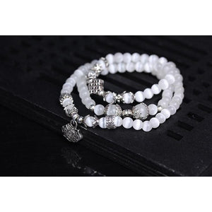 Bracelet Mala en Opale "Profondeur et Eclat" -Bracelet Zen-bracelet mala pierres naturelles-5-Top Zen-bijoux zen