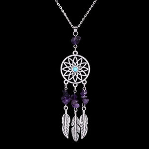 Collier Pendentif "Attrape Rêves"- Pierres Naturelles-pendentif-12-top-zen-bijoux zen