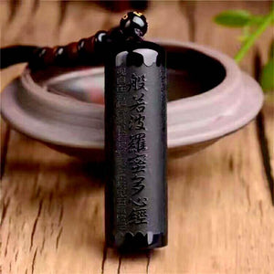 Pendentif en Obsidienne Noire