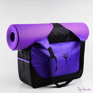Sac Multifonction Pour Tapis De Yoga et Affaires de Sport- violet