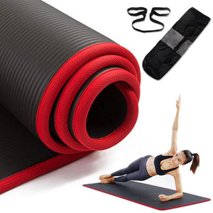 Tapis De Yoga NBR 10mm Avec Sac de Yoga et Sangle de Sport