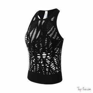 Top de Yoga-Débardeur Sans Manches Vêtement Yoga - top-zen