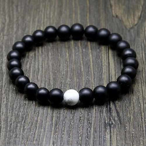 Bracelet Zen Pierres Onyx Noir