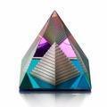 Pyramide Orgonite en Cristal de Guérison et Bien-être multicolore - top-zen