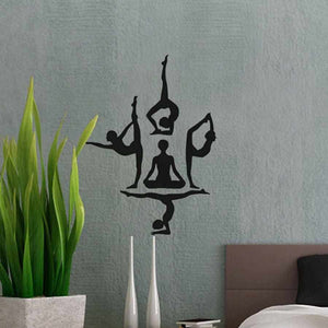 Stickers Zen Postures de Yoga - Décoration Murale Design - top-zen