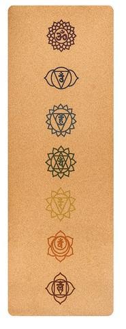 Tapis de Yoga en liège 7 Chakras - Antidérapant