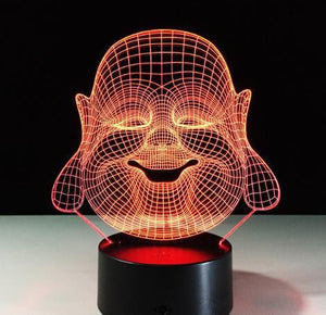 Lampe Bouddha - Lampe Ambiance Zen Illusion 3D