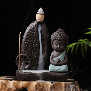 porte encens bouddha - fontaine encens boudha - encens naturel