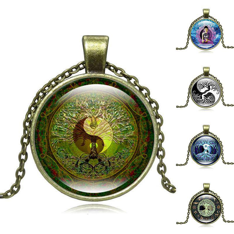 Collier Pendentif Yin Yang Mandala