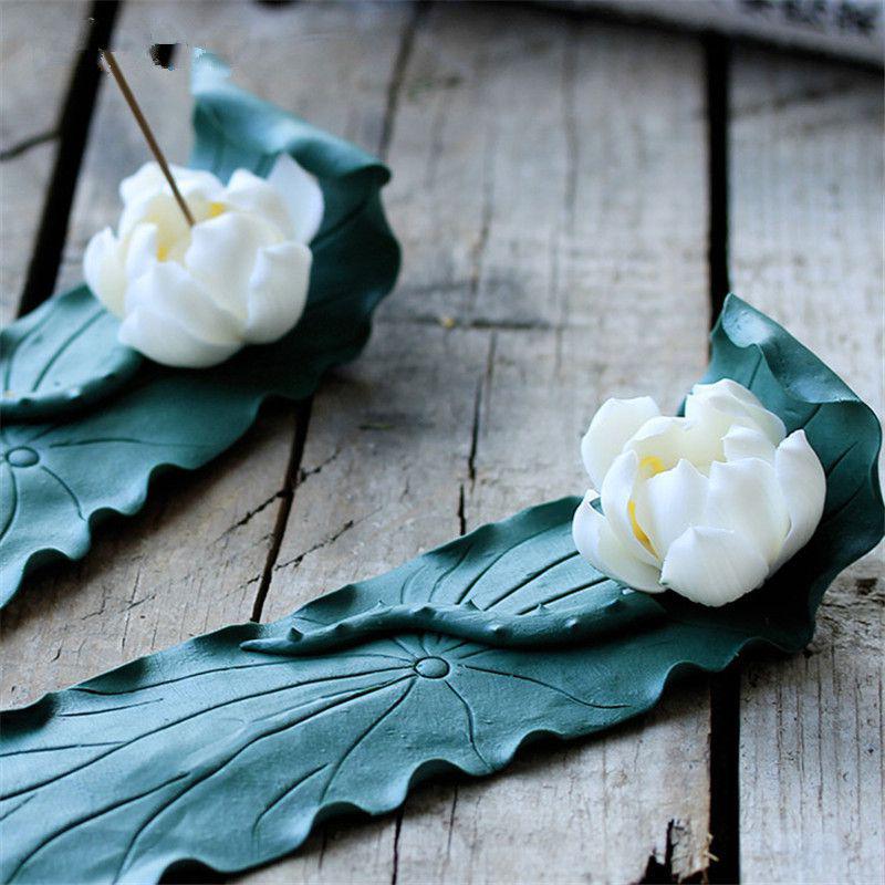 Brûleur d’Encens Modèle Feuille - Objet de Déco Zen