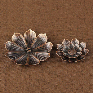 Porte Encens en Argile - Fleur de Lotus - Décoration Zen