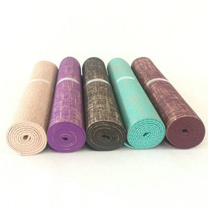 Tapis De Yoga PVC 5mm en 5 Couleurs
