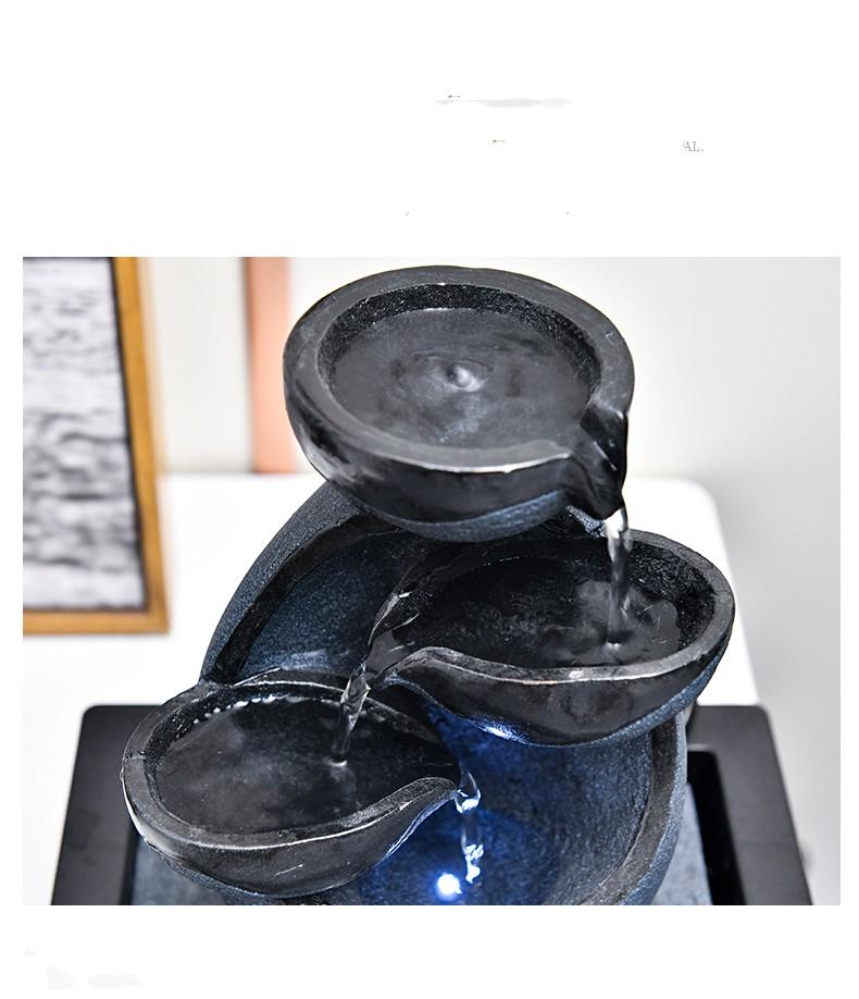 Fontaine d'Intérieur en Polyrésine - Feng Shui