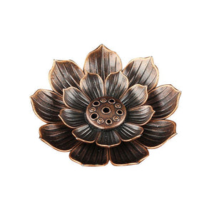 Porte Encens en Argile - Fleur de Lotus -  Décoration Zen