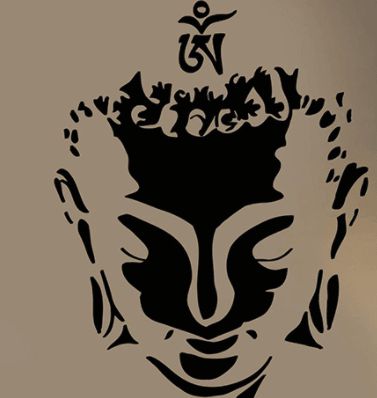 Yoga Méditation Sticker Bouddhiste Zen Stickers Muraux Art pour La