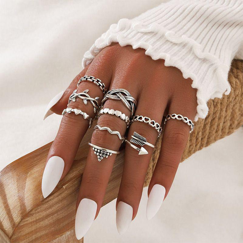 Lot de 10 Bagues Zen - Bague Bohème pour Femme