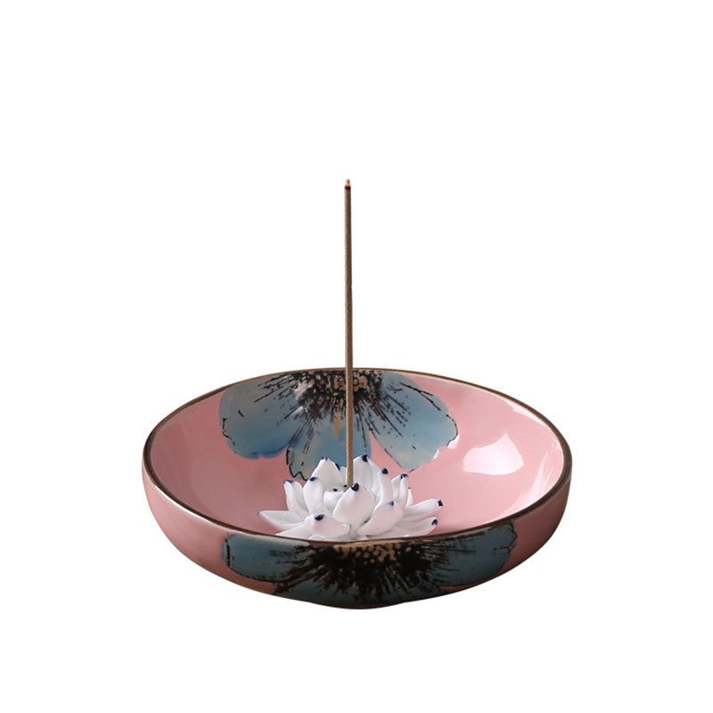 Porte encens Fleur de Lotus en rose
