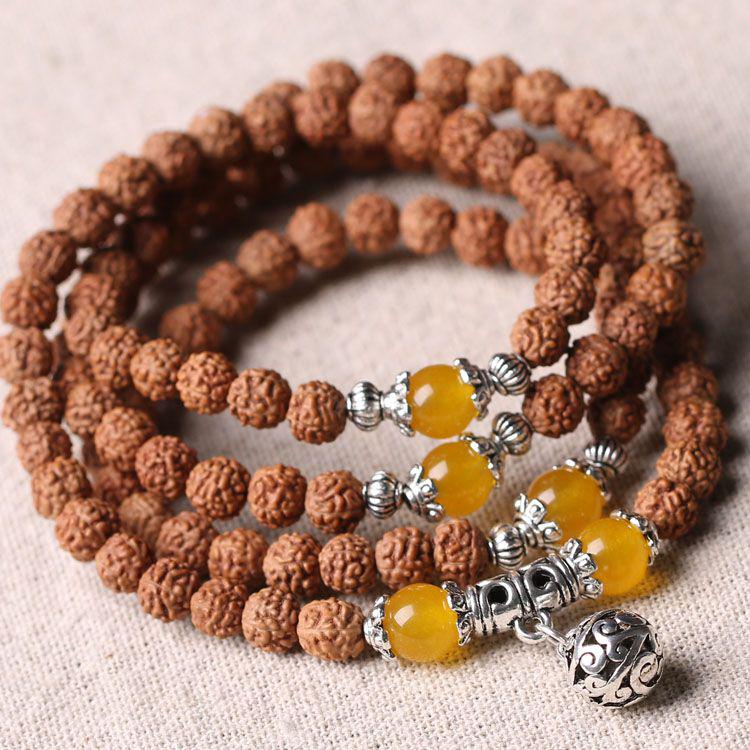 Mala Rudraksha - Bracelet en Pierres naturelles