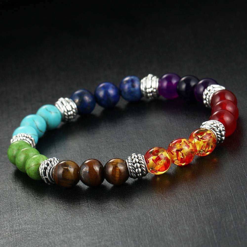Bracelelet Zen Guérison des 7 Chakras en Pierres Naturelles