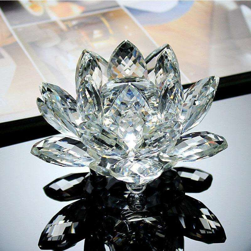 Fleur de Lotus en Cristal - transparent