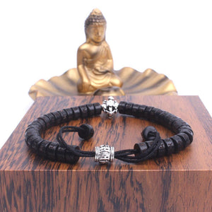 Bracelet Mala - bracelet meditation et protection homme Vajra & Gantha