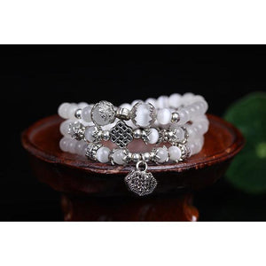 Bracelet Mala en Opale "Profondeur et Eclat" -Bracelet Zen-bracelet mala pierres naturelles-3-Top Zen-bijoux zen