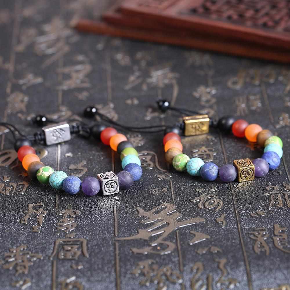 Bracelet Zen 7 Chakras - Arbre de Vie & Om - Unisex