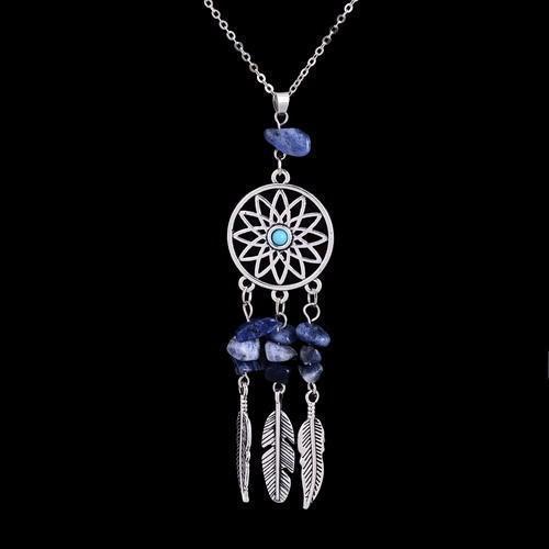 Collier Pendentif "Attrape Rêves"- Pierres Naturelles-pendentif-16-top-zen-bijoux zen