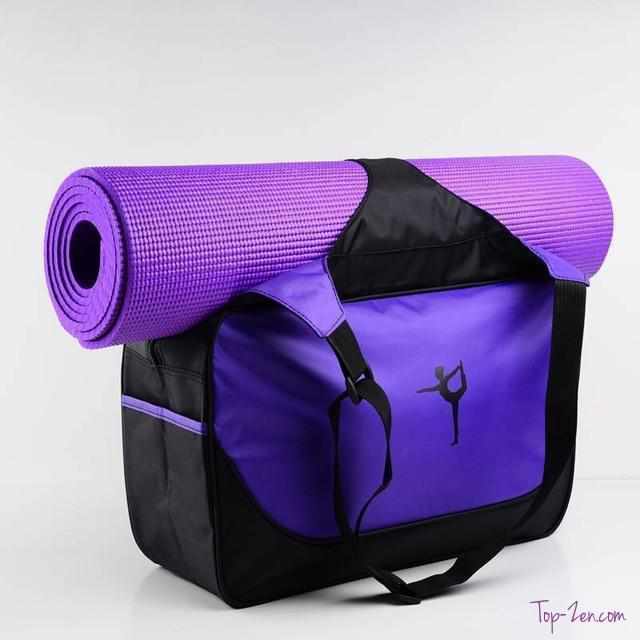 Tapis de sport Vivezen Sac de rangement pour tapis de yoga et accessoires -  Noir 