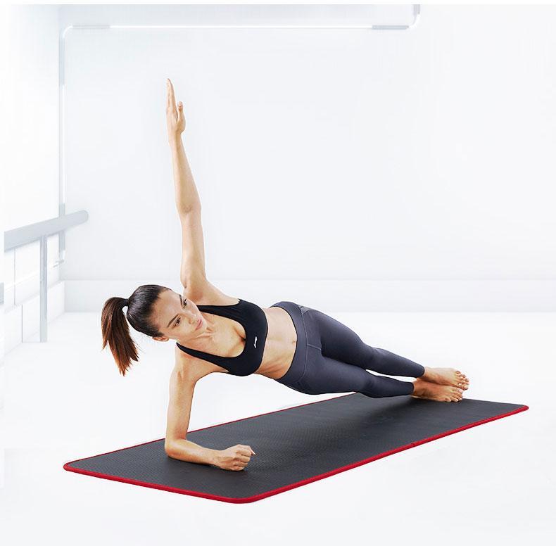 Tapis de yoga 10mm Épais exercice non glissement Fitness Physio Pilates Gym  Mat 185x80cm