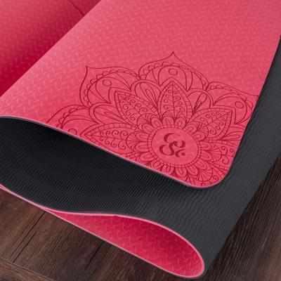 Tapis de yoga Chakras TPE 6mm antidérapant - Top Zen Tapis de yoga Chakras TPE 6mm antidérapant - Top Zen