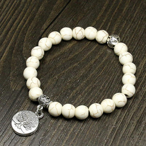 Bracelet Zen "Guérison et Protection" en Turquoise Blanche-bracelet zen-1-Top Zen-bijoux zen