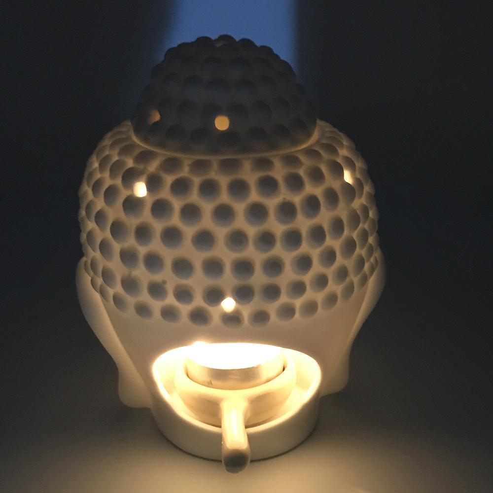Diffuseur d’Huiles Essentielles Tête de Bouddha - Brûleur d’Encens