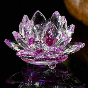Fleur de Lotus en Cristal - violet