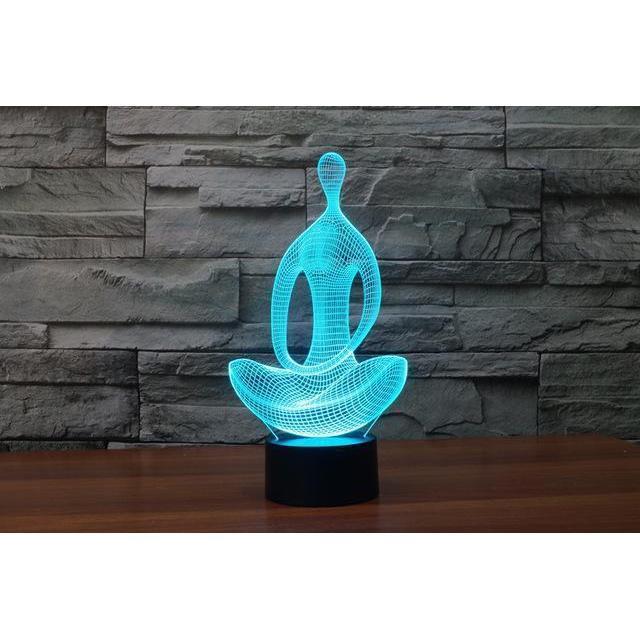 Lampe Led 3D Méditation et Yoga en 7 couleurs - Top Zen