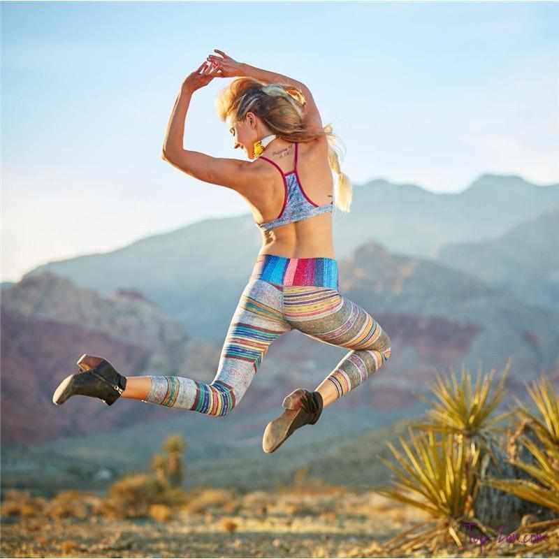 Legging de Yoga Coloré - Legging de Sport Femme - Top Zen